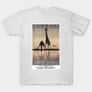 Vintage Travel Poster Mystic South Africa T-Shirt